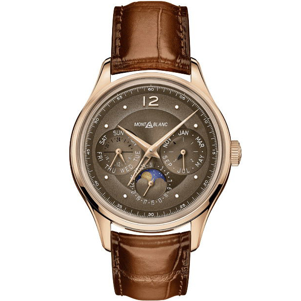 Heritage Perpetual Calendar 40 mm: 18K Rose gold & Leather - MB128669 Montblanc Heritage Mb128669