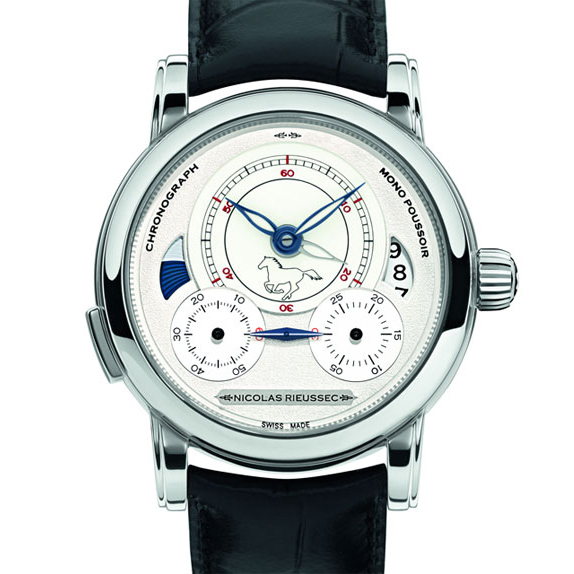 Nicolas Rieussec Homage 43 mm: Stainless steel & Leather - MB113289 Montblanc Nicolas Rieussec Mb113289