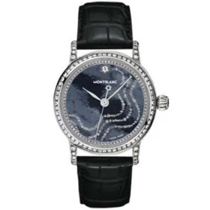Star 36 mm: 18K White gold & Leather - MB104311 Montblanc Star Mb104311