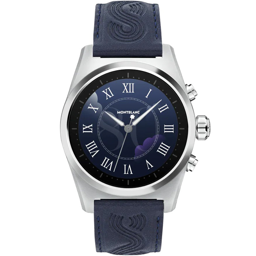Summit 2 43.5 mm: Stainless steel & Leather - MB129124 Montblanc Summit Mb129124