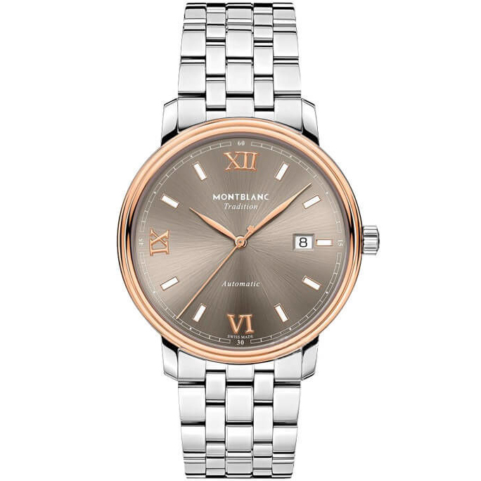 Tradition Date 40 mm: Stainless steel - MB127776 Montblanc Tradition Mb127776