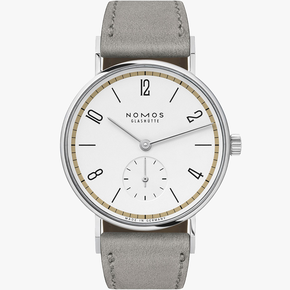 Tangente 33 120 Jahre Depperich 32.8 mm: Stainless steel & Leather - 123.S8 Nomos Tangente 123 S8