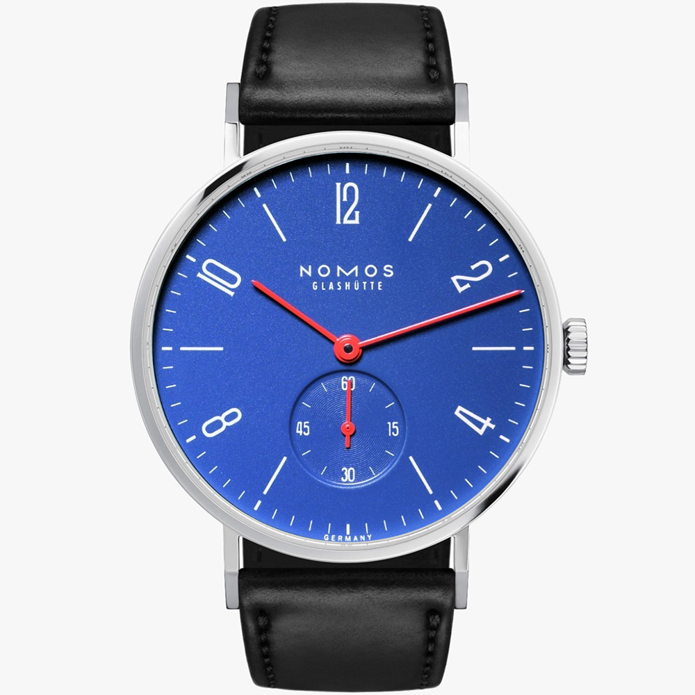 Tangente Taiwan Ocean 35 mm: Stainless steel & Leather - 139.TO Nomos Tangente 139 To