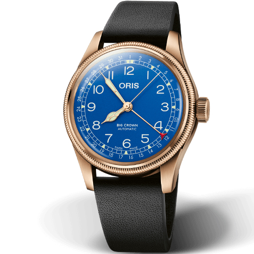 Big Crown Mare Nostrum Blu 40 mm: Bronze & Leather - 01 754 7741 3185-Set Oris Big Crown 01 754 7741 3185 Set