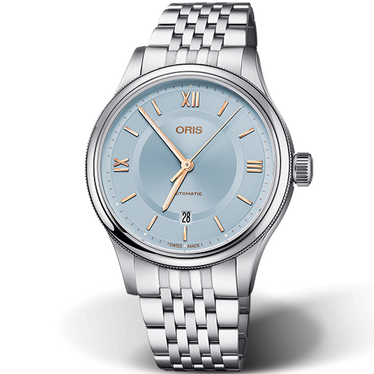 Classic Date 42 mm: Stainless steel - 01 733 7719 4015-07 8 20 10 Oris Classic 01 733 7719 4015 07 8 20 10