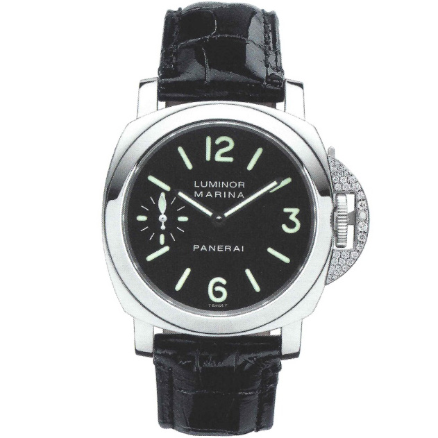Luminor Marina Bridge 44 mm: Stainless steel & Leather - PAM00032 Panerai Luminor Pam00032