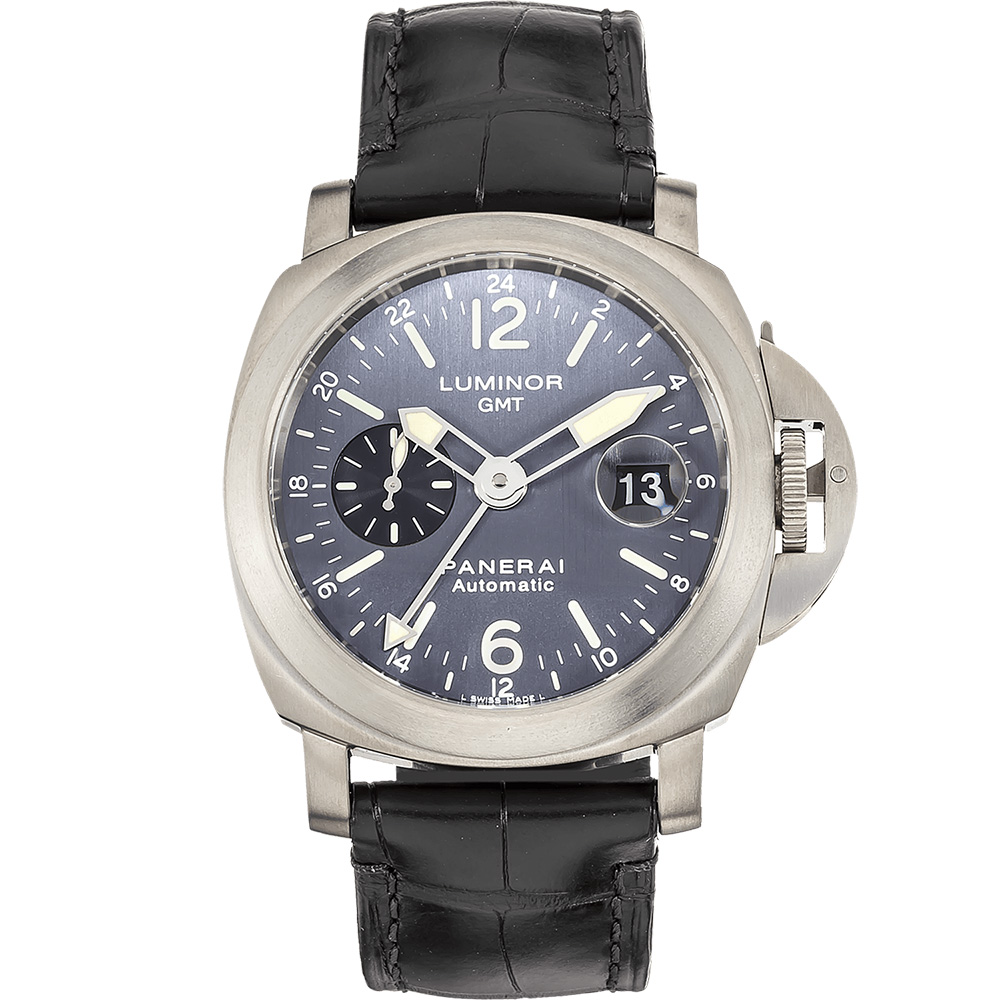 Luminor GMT 44 mm: Titanium & Leather - PAM00089 Panerai Luminor Pam00089