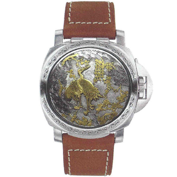 Luminor Sealand for 'Shanghai' 44 mm: Stainless steel & Leather - PAM00823 Panerai Luminor Pam00823