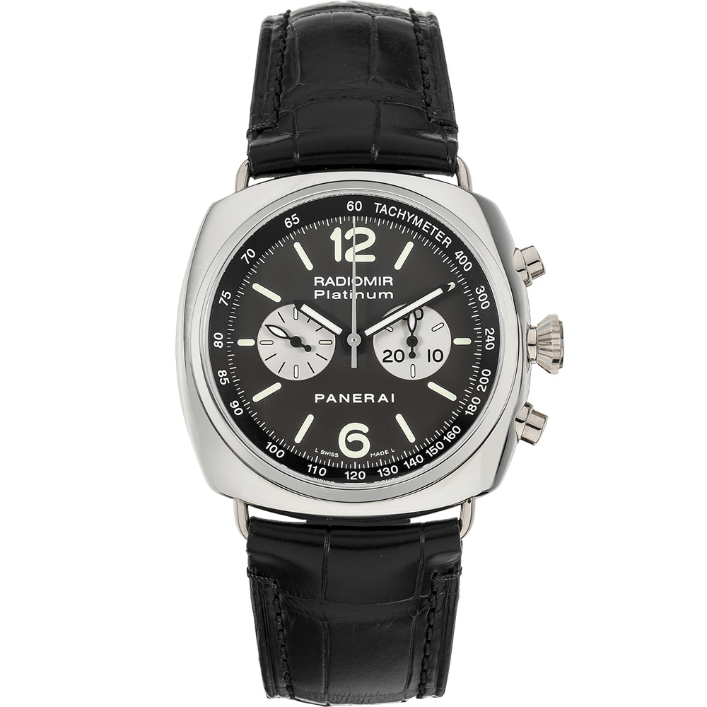 Radiomir Chrono Wempe 42 mm: Platinum & Leather - PAM00218 Panerai Radiomir Pam00218